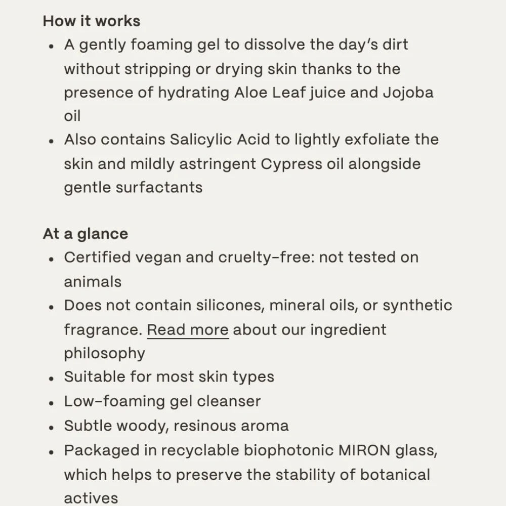 29 PALMS FACIAL CLEANSER - Cosmic Cypress Facial Cleanser - $39 Retail